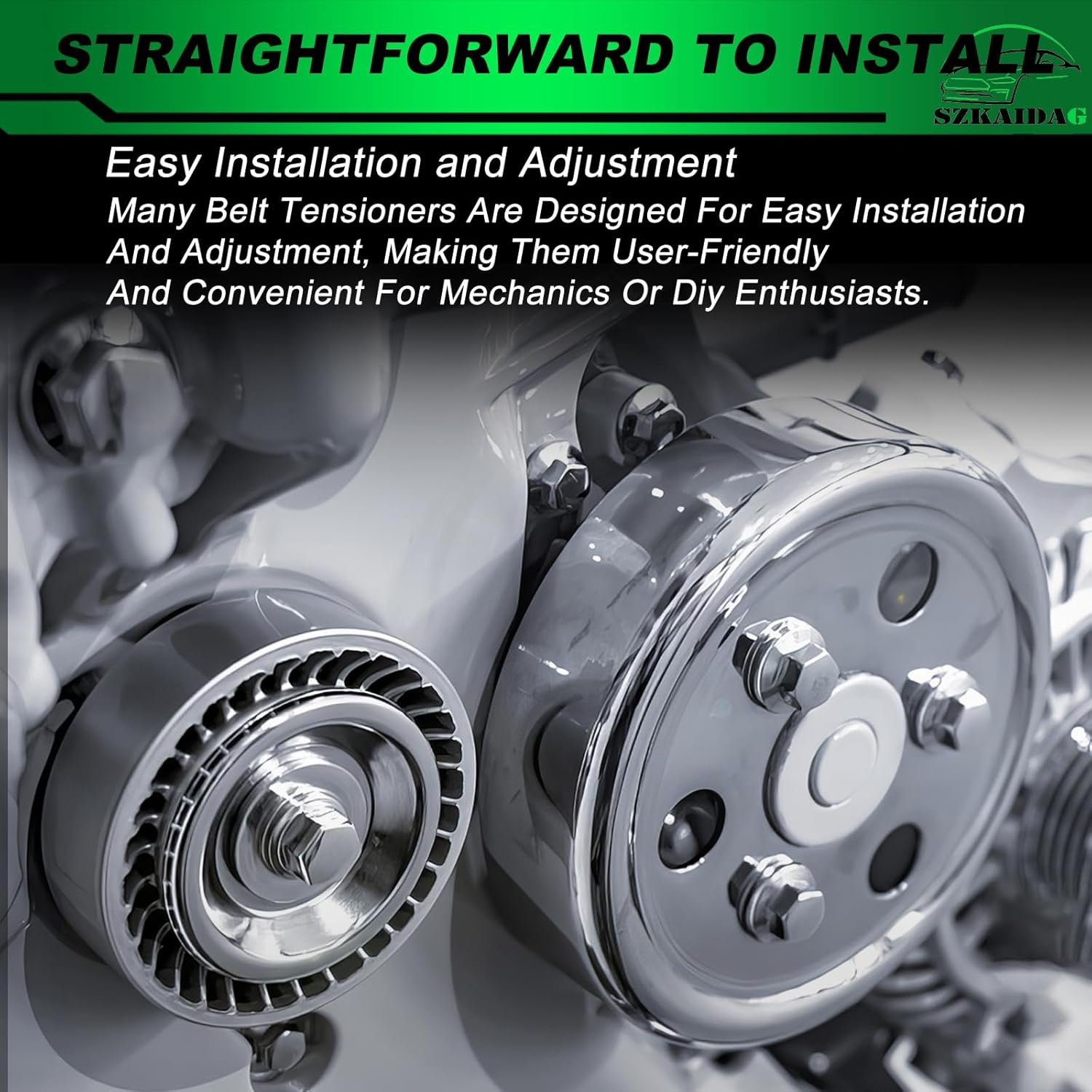 2712000470 Belt Tensioner Assembly with Pulley for:-Mercedes-Benz C250 2012 2013 2014 2015 Slk250 2012 2013 2014 2015 1.8L OE#39207 271-200-04-70 T39207 V304137 APV3013