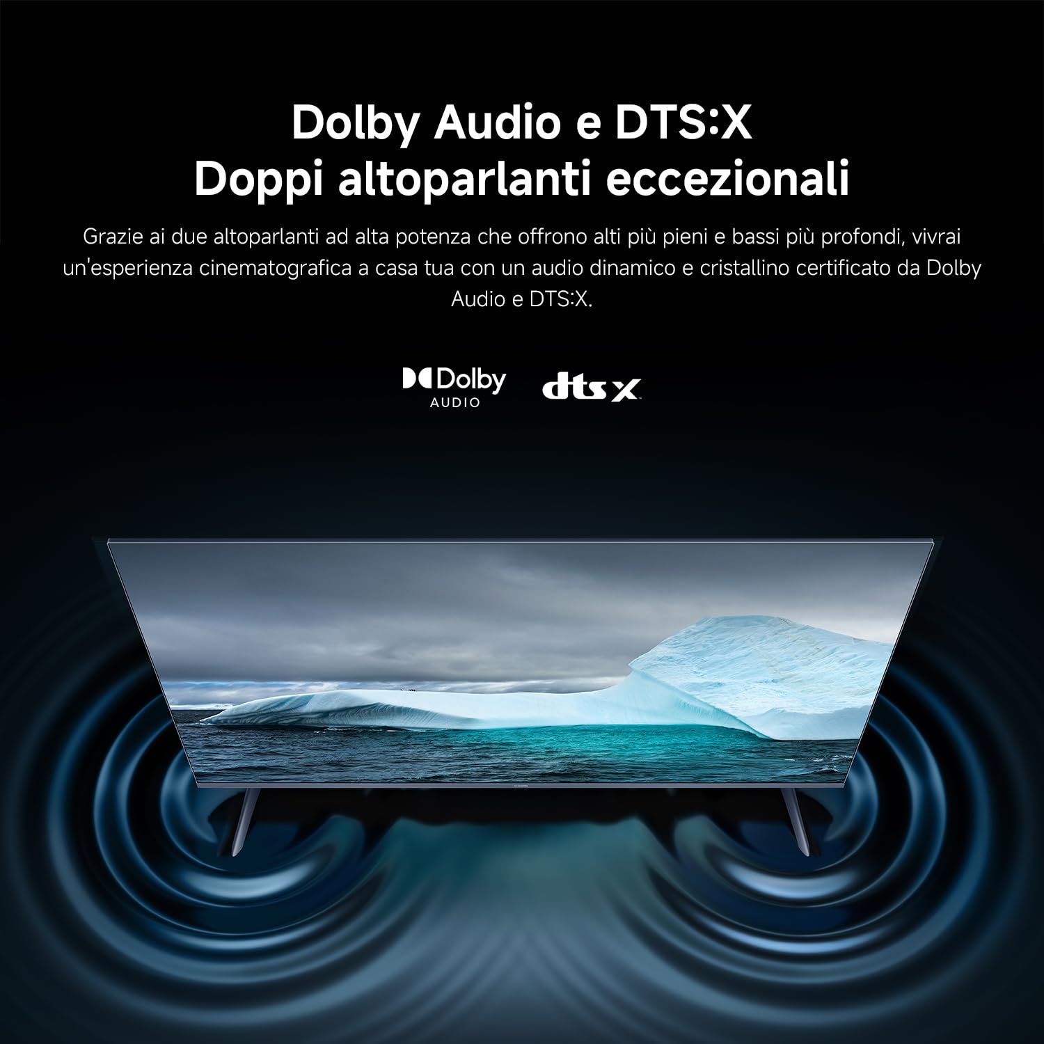 XIAOMI TV A Pro 50, 50 pollici (127 cm), 4K UHD QLED, Smart TV, Google TV, DVB-C/S/S2/T/T2, HDR10, Modalità Game Boost 120Hz, MEMC, Controllo Vocale, 2GB+8GB, Apple Airplay & Google Cast