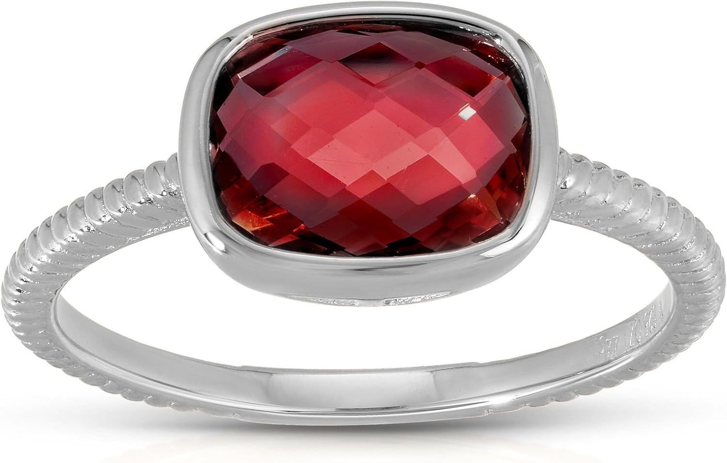 Cushion Faceted Candy Ring