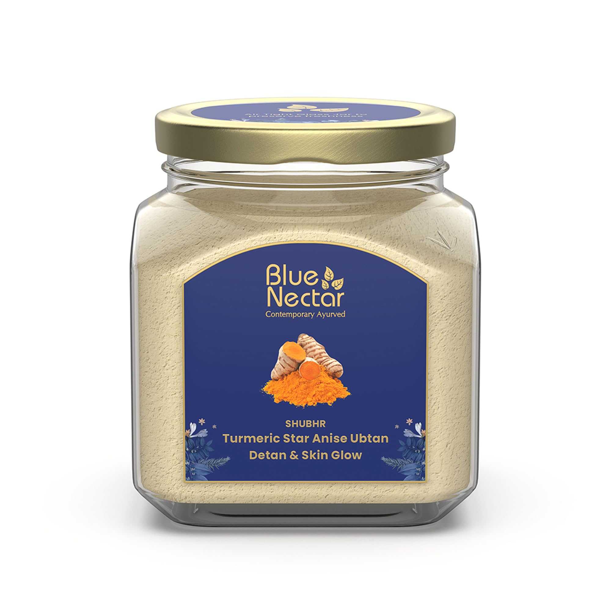 Brightening Turmeric Natural Cleanser, 3-in-1 Cleanser, Face Scrub & Face Pack for Skin Brightening & Tan Removal, 100% Natural (100 gm, 9 Herbs)