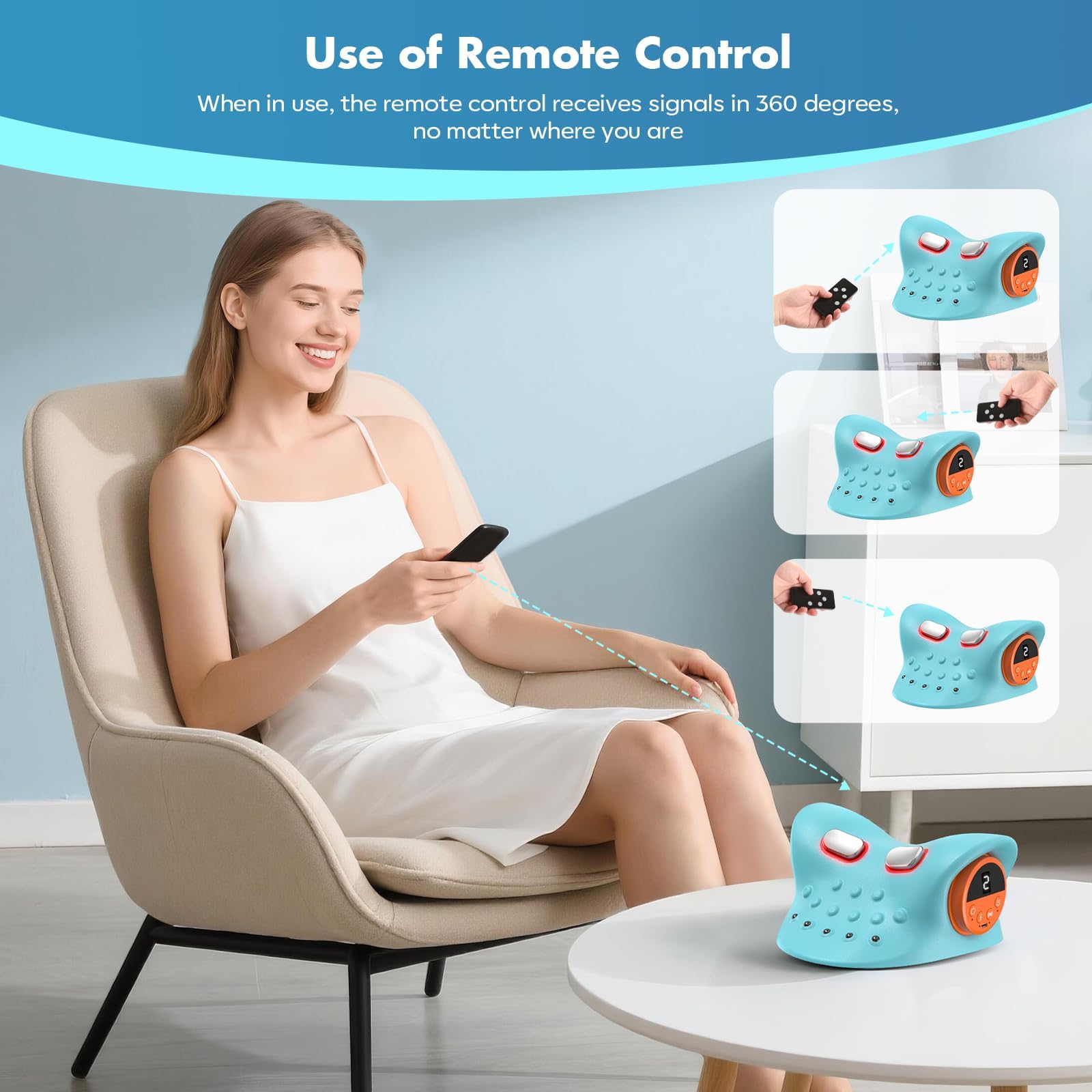 2026 Nouvel Appareil De Massage Cervical, Masseur Cervical 3 En 1 | 3 Niveaux De Compresse Chaude Et De Vibration, 9 Niveaux d'Intensité,Adapté Pour Une Utilisation Au Travail, à La Maison