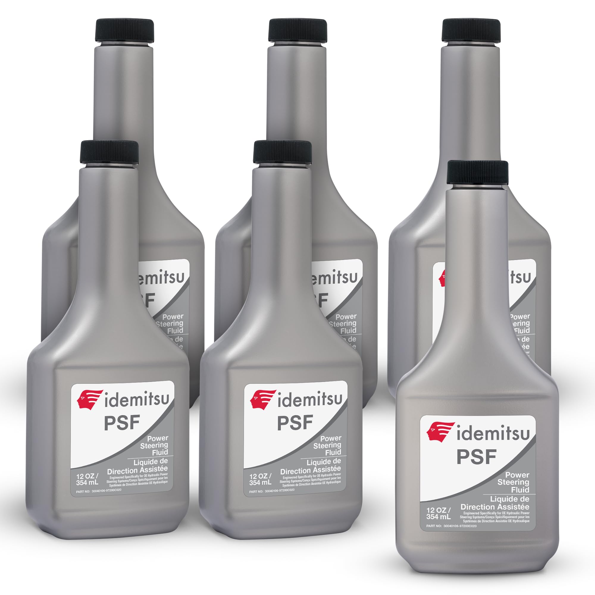 Idemitsu Power Steering Fluid, 6 Pack - 12oz PSF Vehicle Steering Fluid