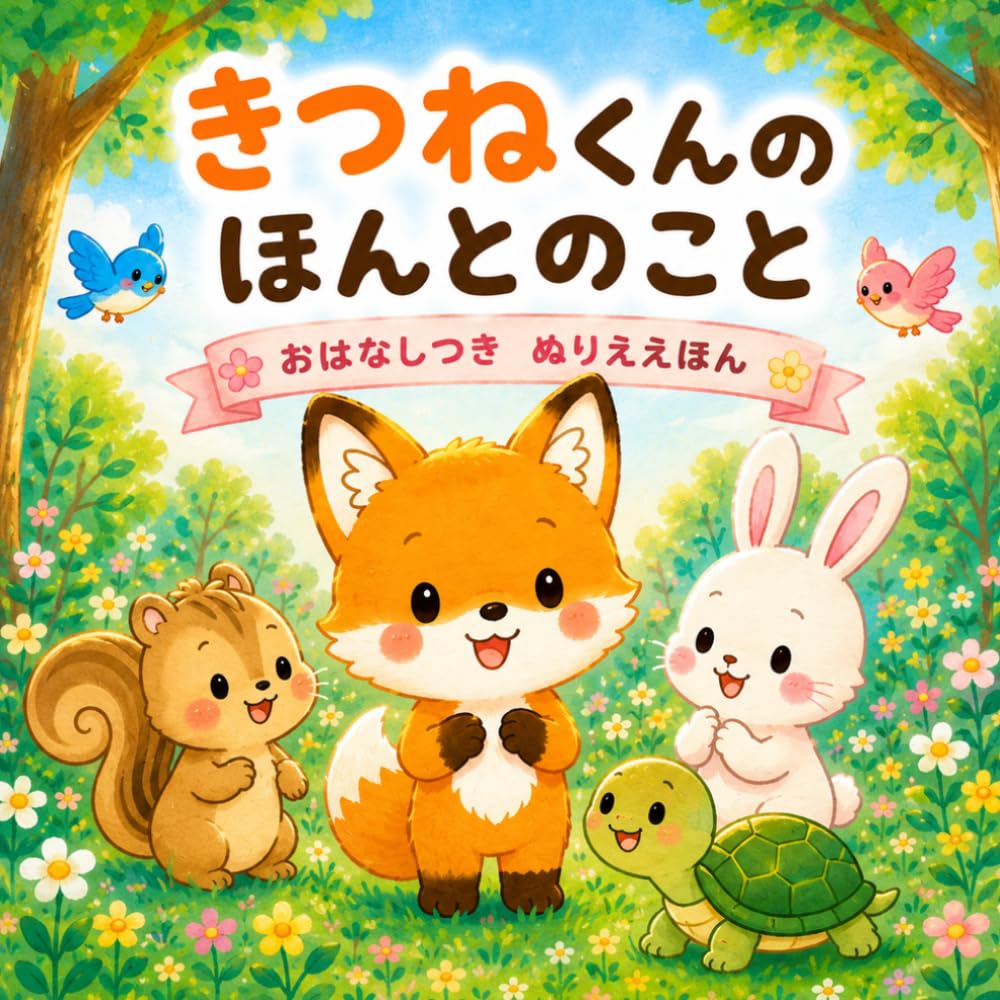 きつねくんの　ほんとのこと: おはなしつき　ぬりええほん（3～5歳・知育） (よんで　ぬれる！　ぬりええほん)