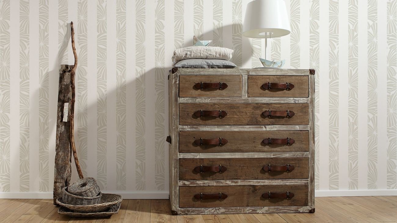 Papier Peint Rayure Marine Papier Peint Intissé Solane Blanc, Gris Et Jaune  | Leroy Merlin Papier Peint à Rayures Couleur