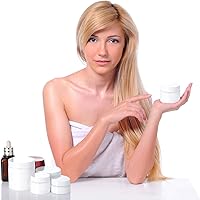 Vista 141 de 6 Pack 6oz Plastic Jars Containers with Lids Wide-mouth Refillable Leakproof Reusable Round Empty Jars for Travel Cosmetic Dry Food Spice Candy Clear