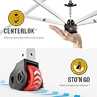 Vista 2 de Crown Shades - Tienda de campaña emergente de 10 x 10 pies - Tienda de playa con configuración de un solo toque - Sombrilla para sol al aire libre