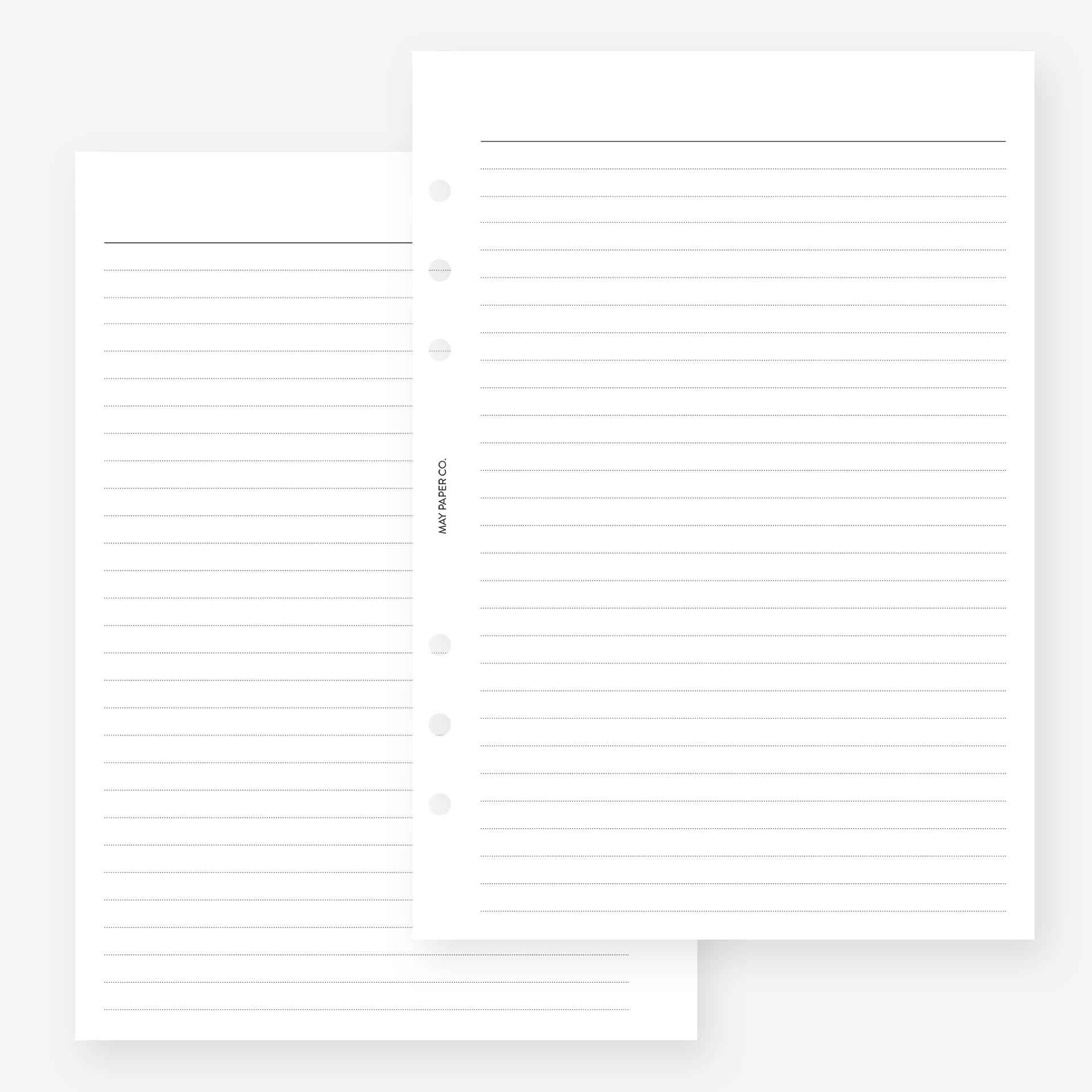 A5 linierte Planer-Einlage für Filofax A5, LV GM Agenda-Nachfüllpackung, 6 Löcher, 5,8 x 8,3 cm