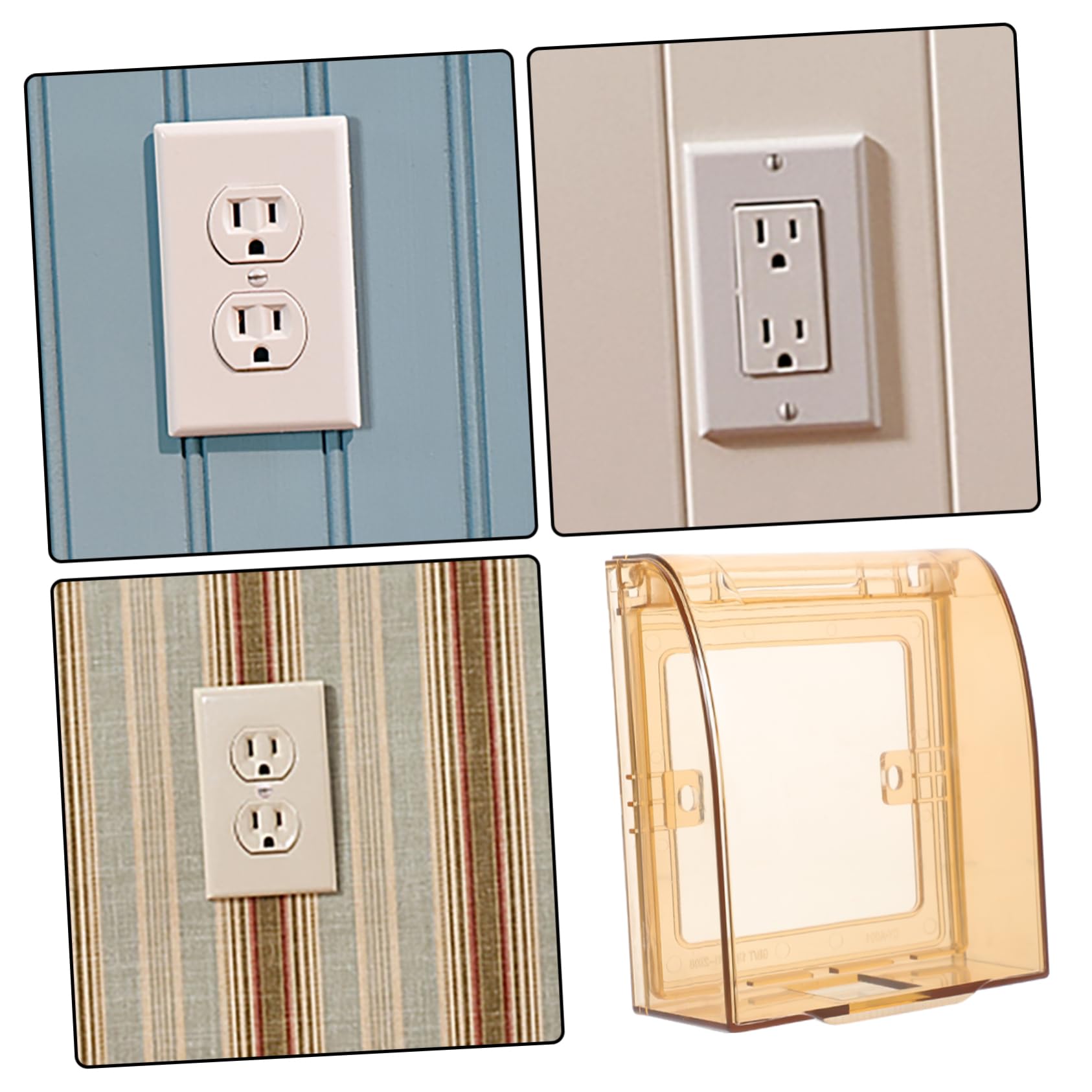 10pièces Cache Prise Électrique Sécurisé Pour Garçon Fille Murale Anti-accès Pour Garçon Fille Couvercle De Prise Murale Résistant Installation Facile Et Pratique