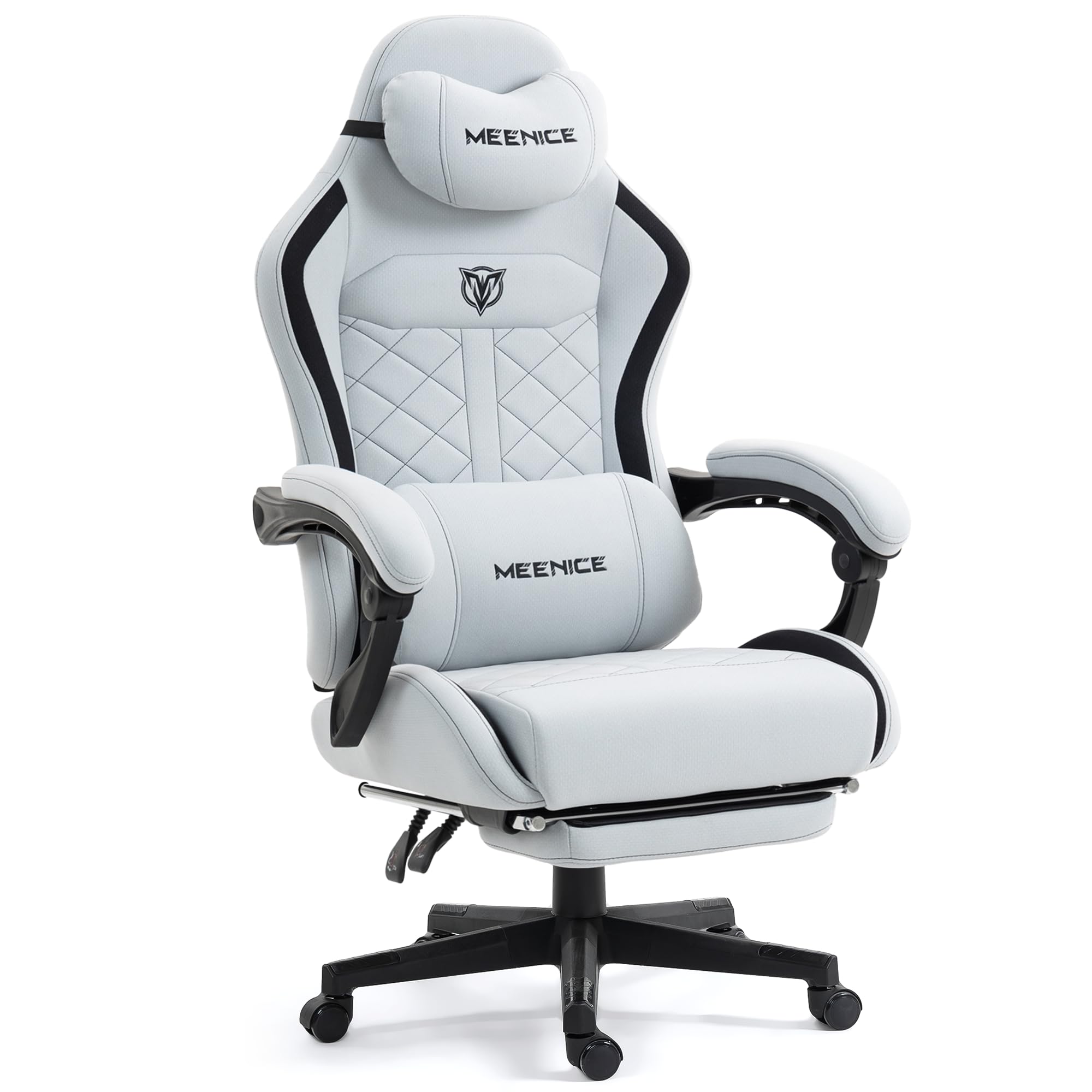 Fauteuil de jeu grand format anti-mal de dos avec assise large renforcée 160 kg