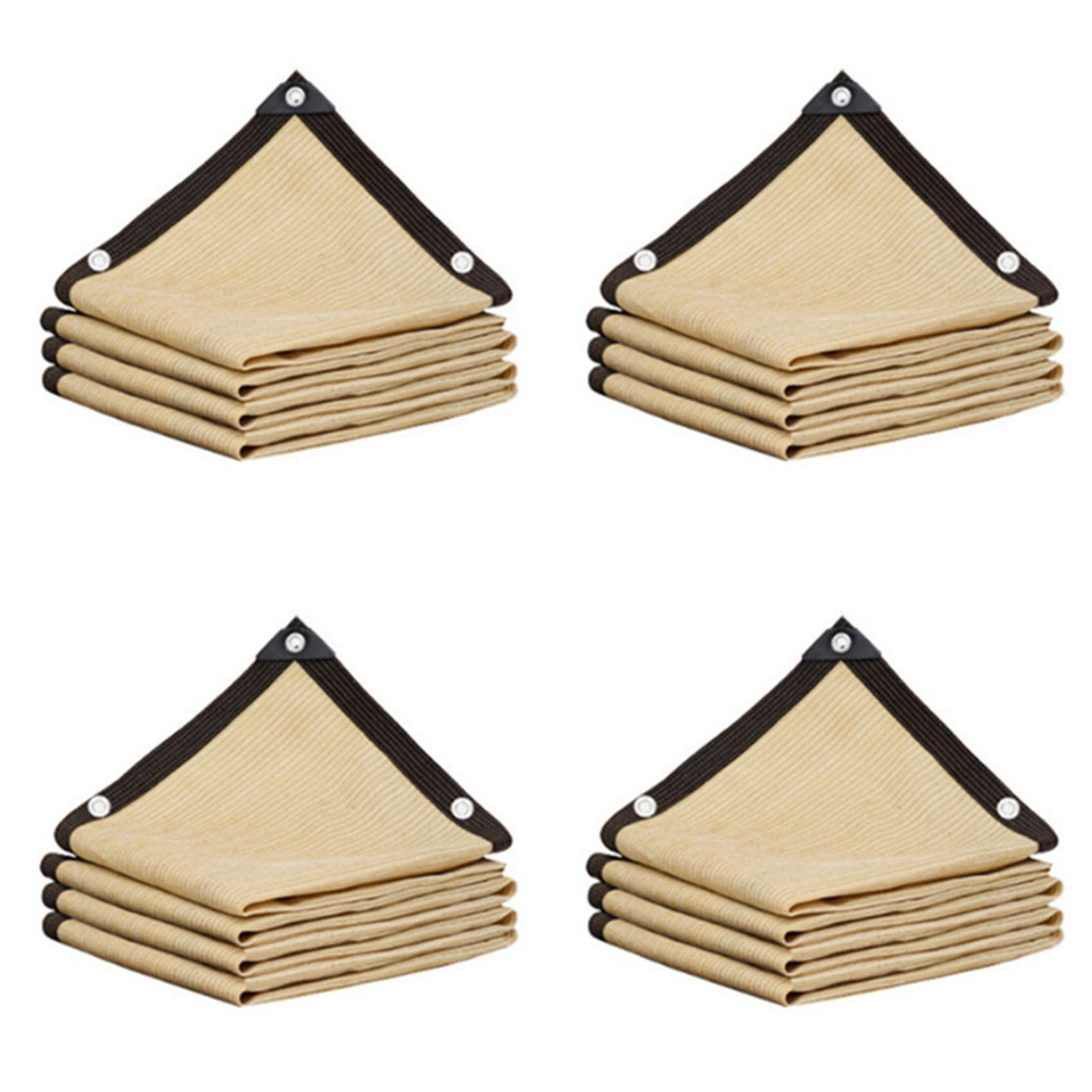 Aundhegrtt 4X Beige Shading Net, UV Protection, Plant Shed, Outdoor Sunshade, Mesh, Sunshade 2x2m