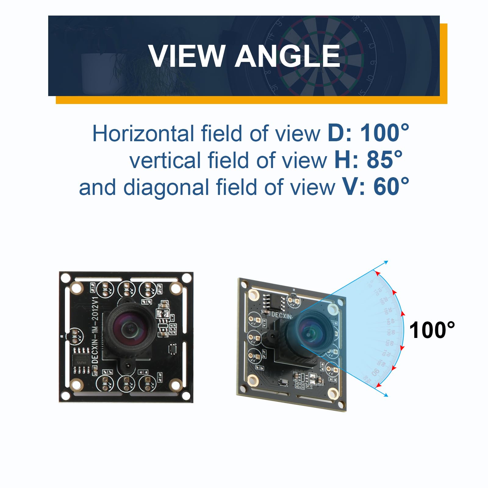 ov9732 Kameramodul 100 Grad für autodarts Dart Kamerasystem 3 Satz 1280x720 30fps Gesichtserkennung Bilderfassung 2M Kabel USB2.0 Ausgang Phone