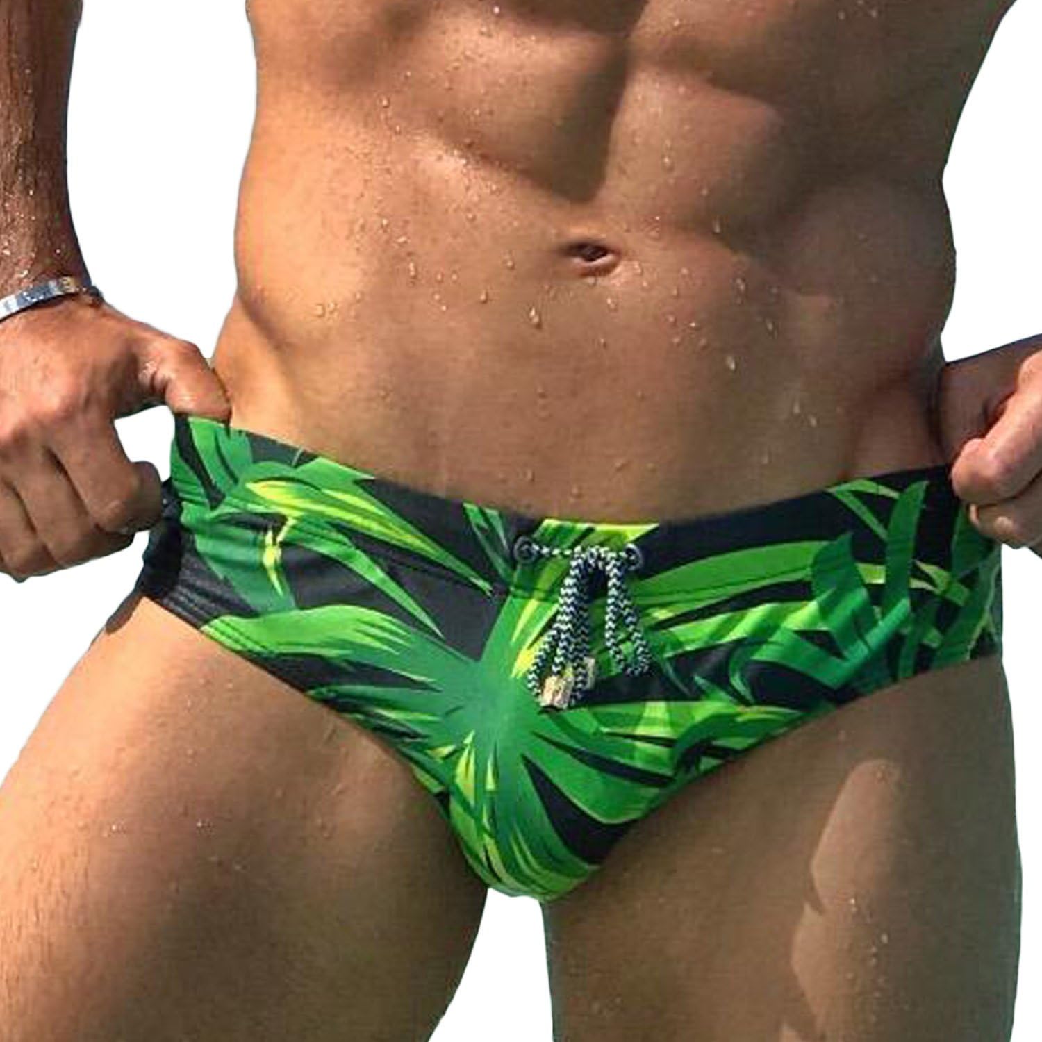 Men Swimwear Swim Bikini Briefs Pad Swimsuits Board Surf Shorts Trunks