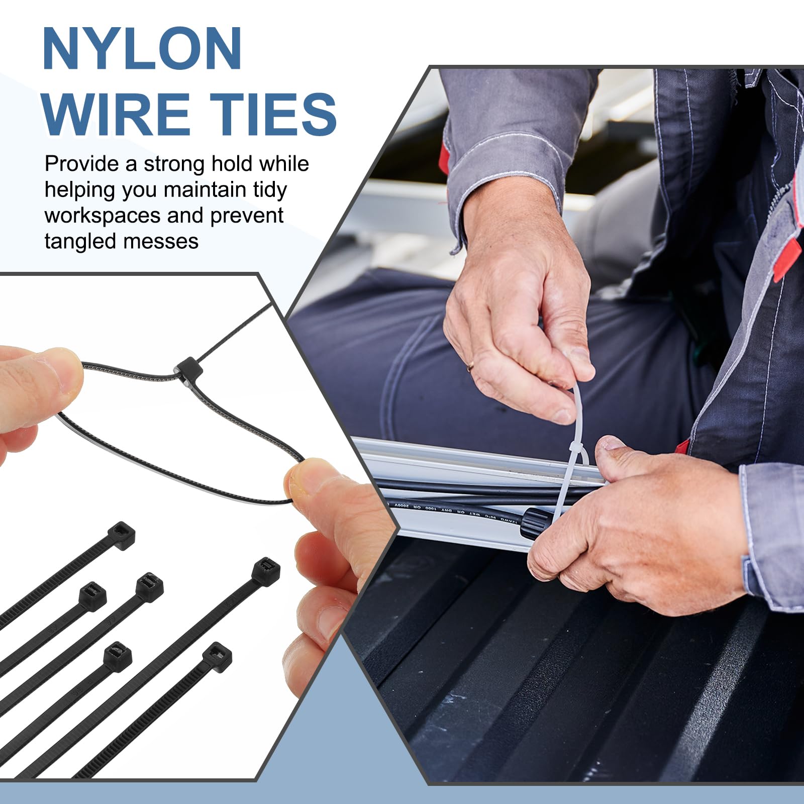 PATIKIL Cable Zip Ties 12 Inch - Image 4
