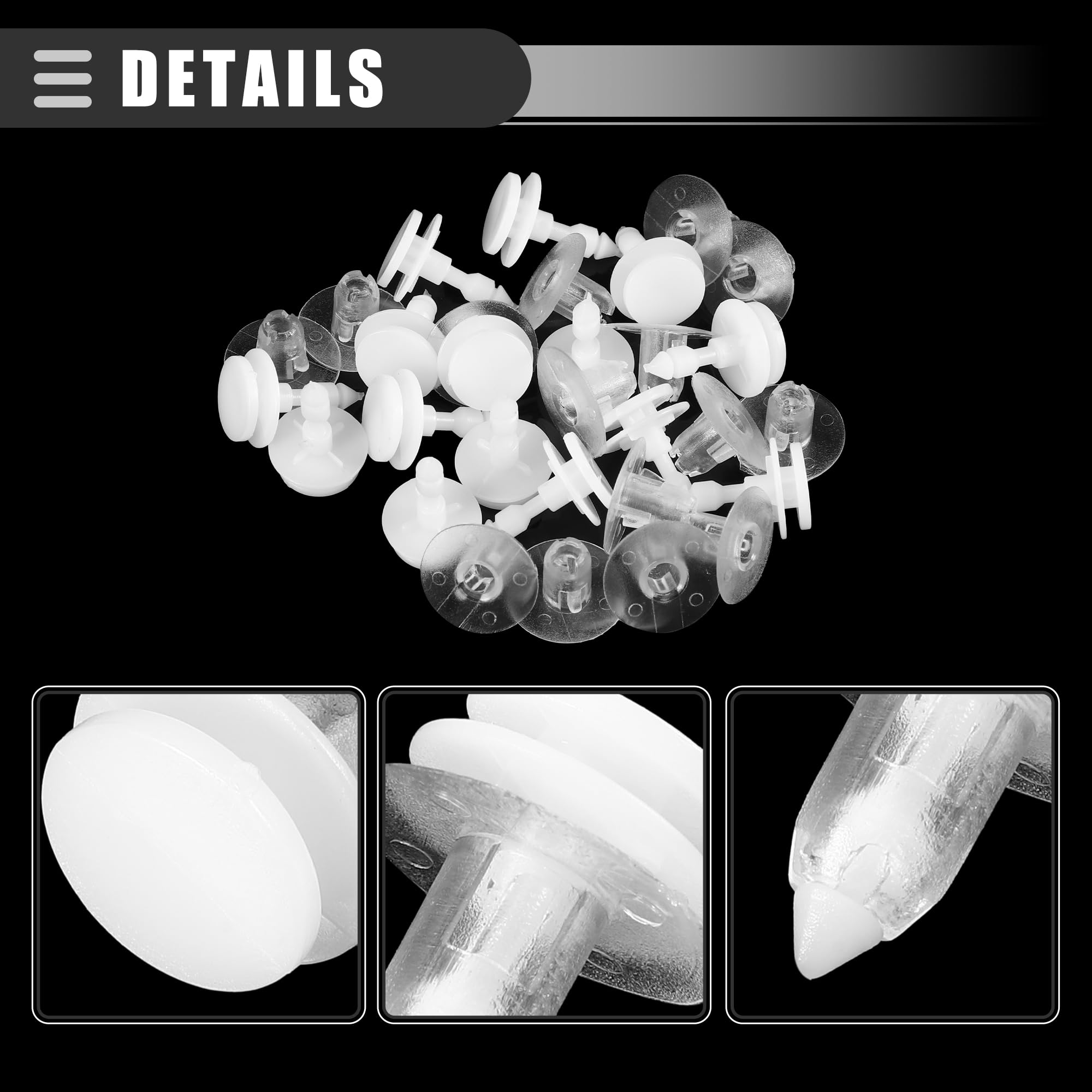 Motoforti 25 Clip Fissaggio Pannello Porta Per Dodge Caravan E Chrysler | Ricambio Plastica Bianco 6505292AA Per Interni Auto