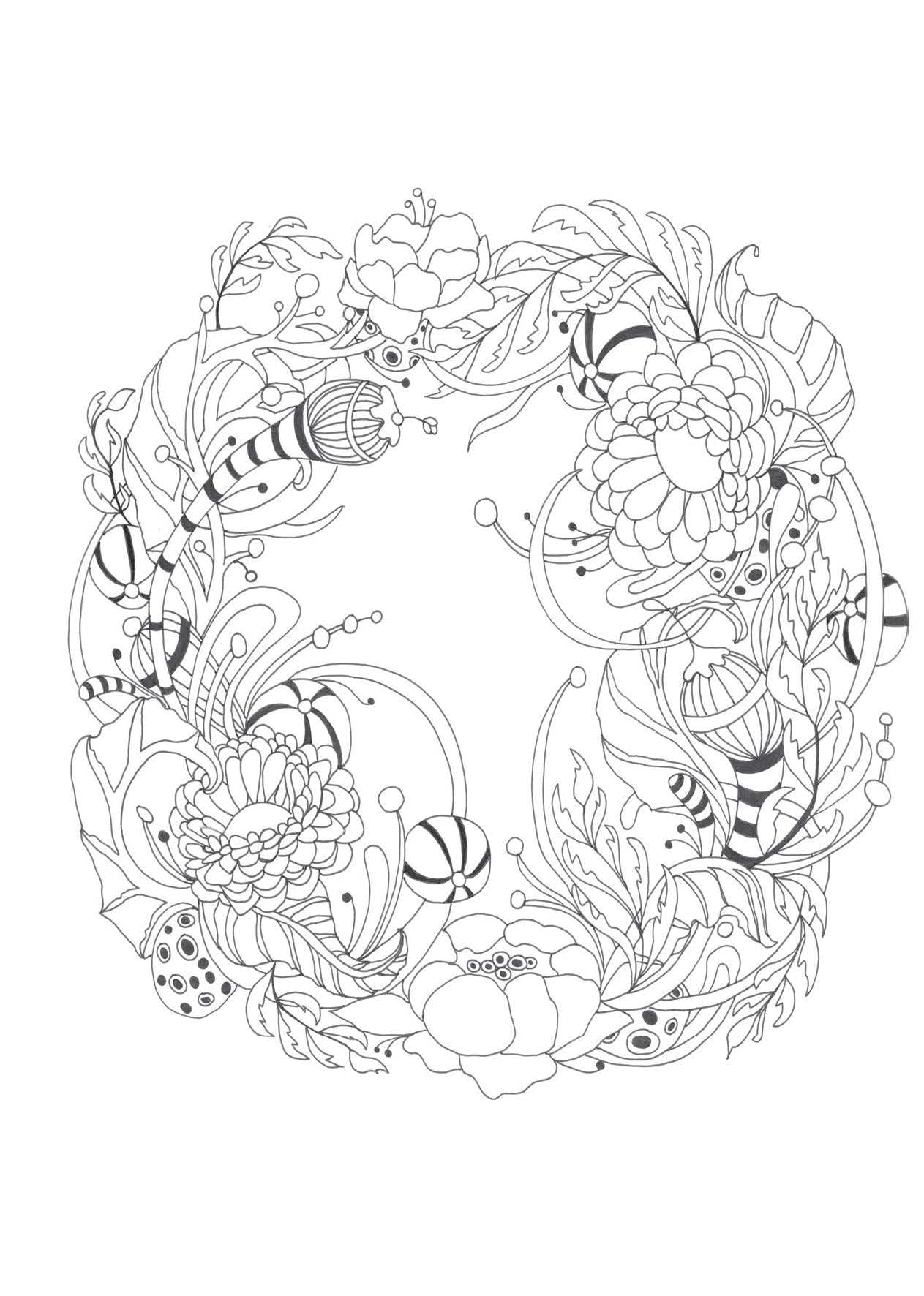 Botanical Wonderland: A Blissful Coloring Retreat (Coloring Wonderland)