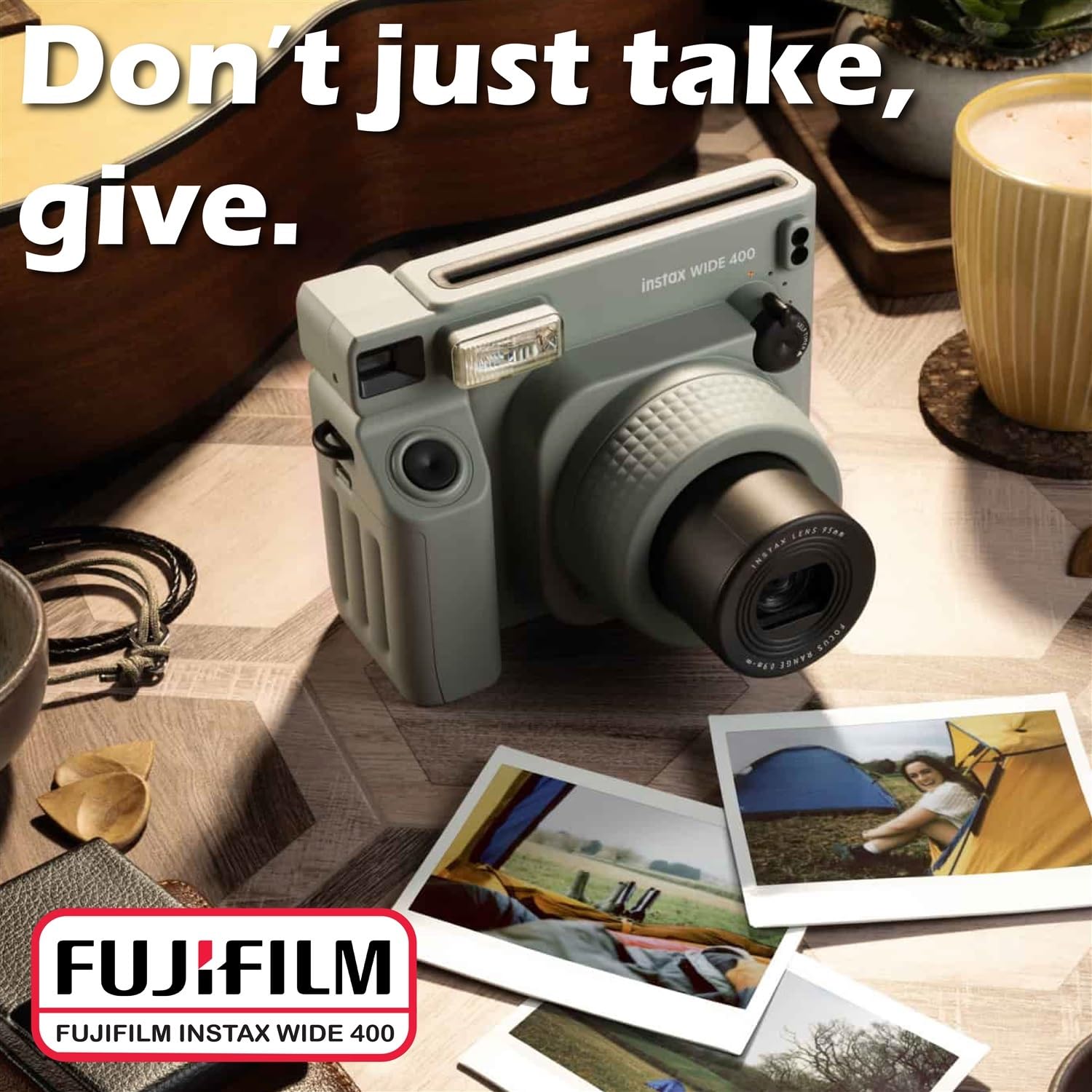 Amazon.com : Fujifilm Instax Wide 400 Instant Film Camera (Sage 