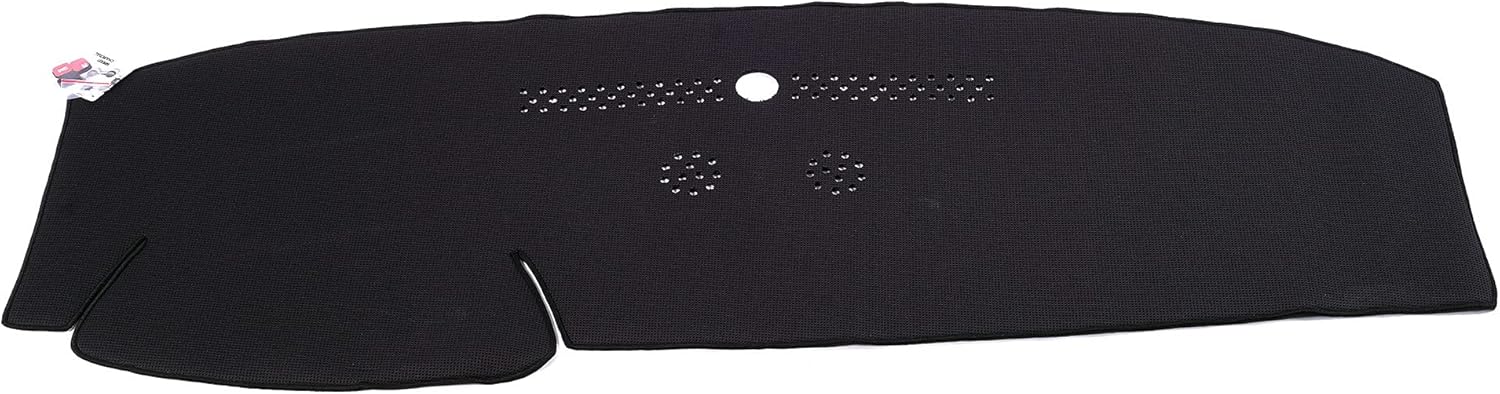 WellVisors Black Dash Mat Dashboard Cover Compatible with Land Rover Range Rover Sport 2013-2022