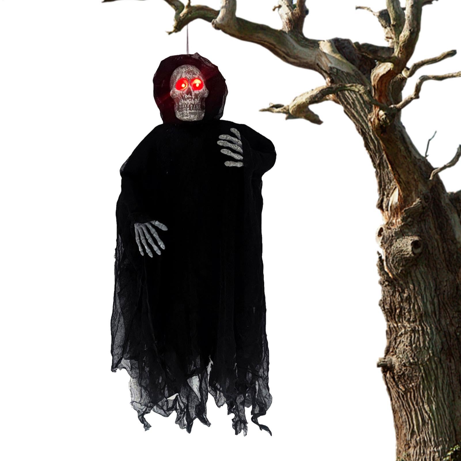 Decoración de Fantasma Decoración Espeluznante Voladora de Calavera con