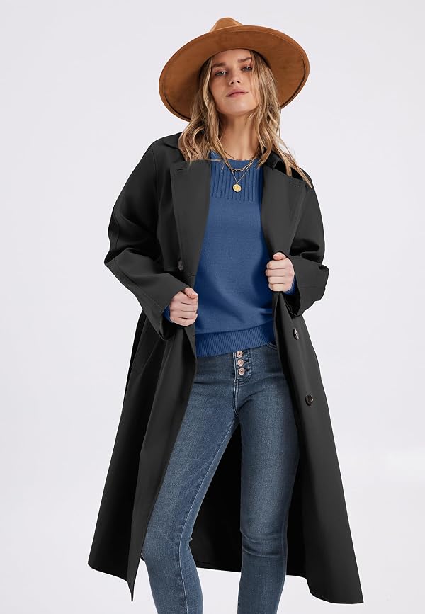 XIEERDUO Fall Tops for Women 2025 Crewneck Long Sleeve Shirts for Women Lightweight Sweaters Winter Clothing Peacock M by XIEERDUO - Image 5