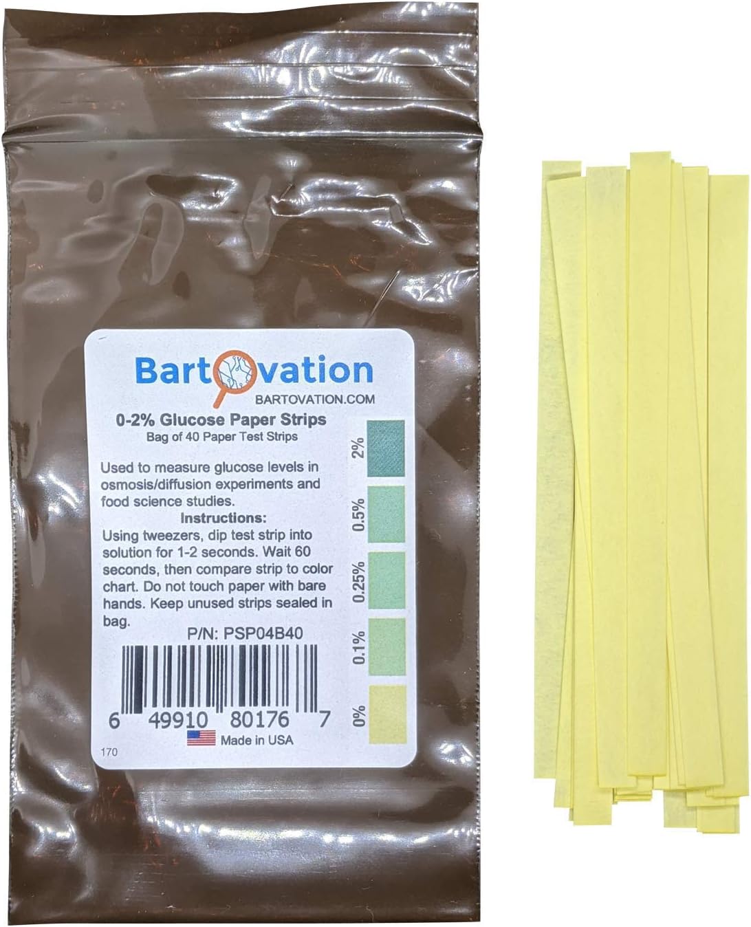 Paper Glucose Food Test Strips