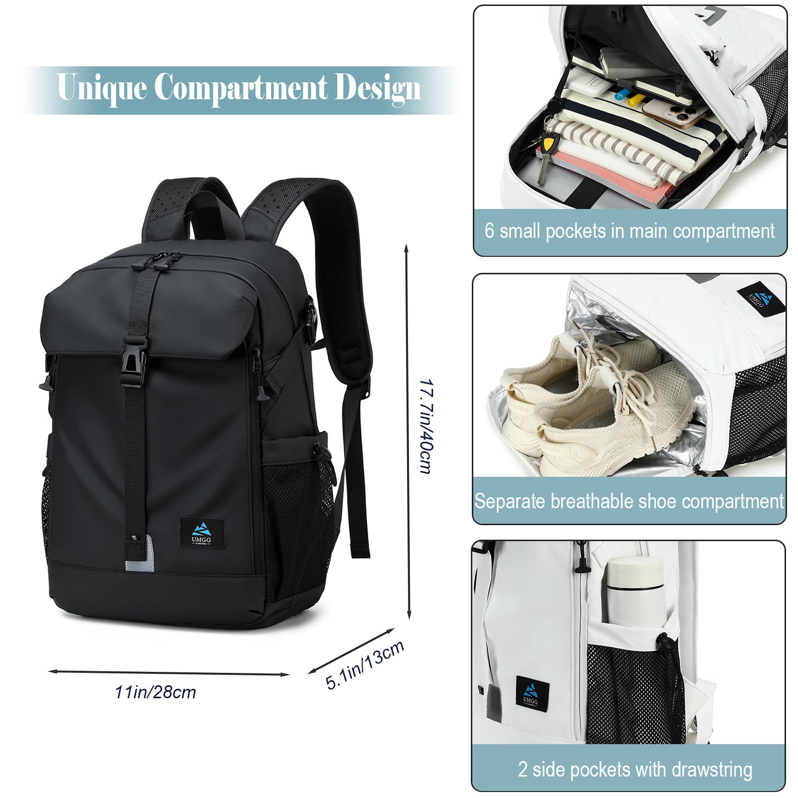 Sac à Dos de Football avec Compartiment pour Ballon et Chaussures Grand Sac à Dos de Basket-Ball pour Hommes et Femmes Convient pour Le Volleyball, Le Football