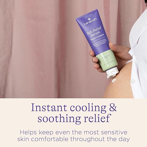 Miniatura 5 de Lansinoh Suero antipicazón para madres embarazadas, cuidado de la piel con picazón, crema para el embarazo, cuidado de la piel prenatal y posnatal,