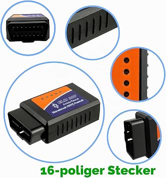 2pcs OBD2 Bluetooth Adapter Car Diagnostic Scanner Code Reader