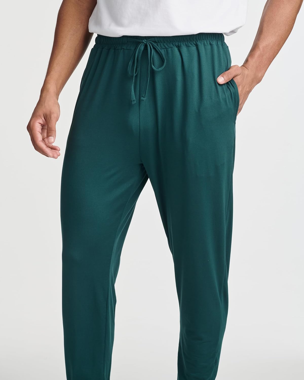 Real Essentials 3 Pack: Men's Soft Lounge Sleep Joggers - Pajama Pants Drawstring & Pockets (Available in Big & Tall) - Image 4