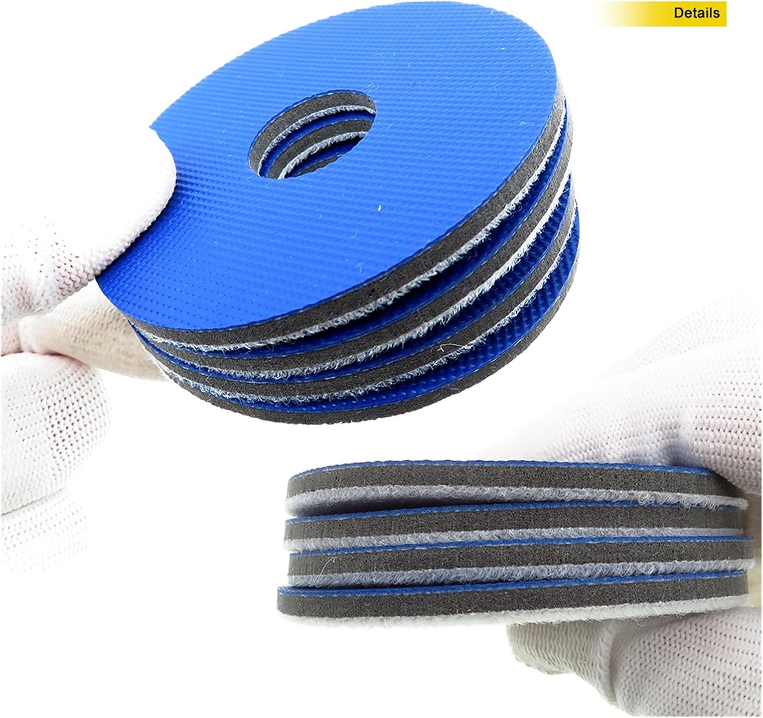 Sanding Sandpaper Sponge Brush 3" 75mm Circular PSA Vinyl Conversion Pad, Disc And Strip With Center Hole (pack Of 2)