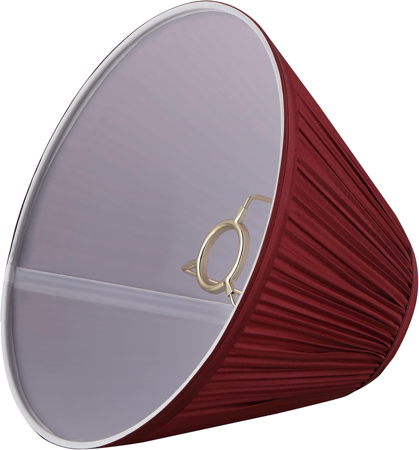 Aspen Creative 59174, Empire Uno Lamp Shade, Dark Mahogany, 4" Top x 10" Bottom x 7" Slant Height, Slip UNO 33mm