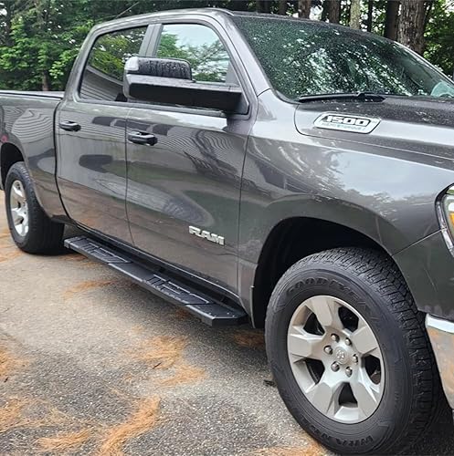 Miniatura 2 de COMNOVA - Estribos de aluminio compatibles con Dodge Ram 1500 Quad Cab 2009-2018, Dodge Ram 2500 3500 Quad Cab. Estribos laterales de 6.5 pulgadas