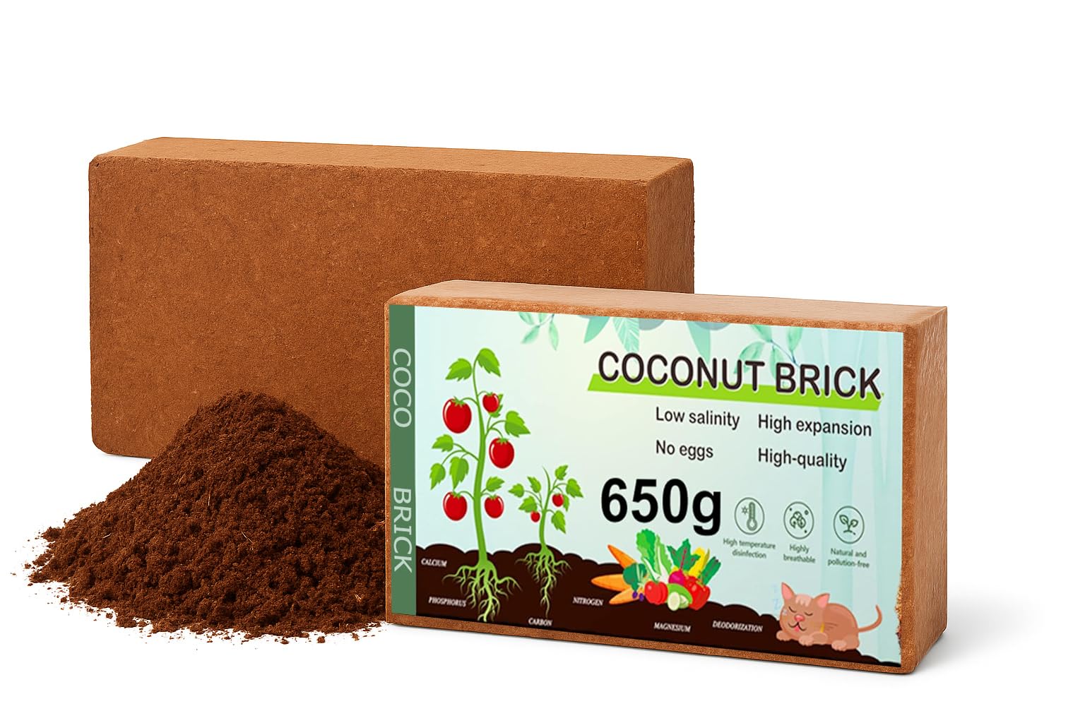 【coco】 Amazon.com : Hodiax Premium Coco Coir Brick, High Nutrinent