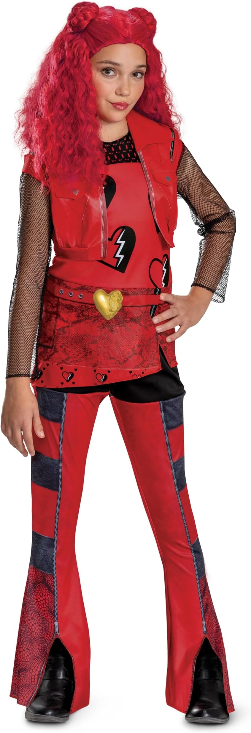 Descendants Red Fancy Dress for Girls, 7-8 Y, Officially Licensed by Disguise