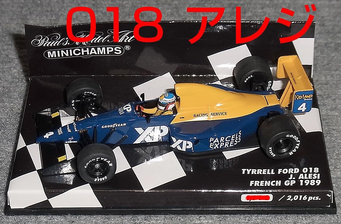 ミニチャンプス 1/43ティレル フォード 018 アレジ1989 F1日本GP仕様