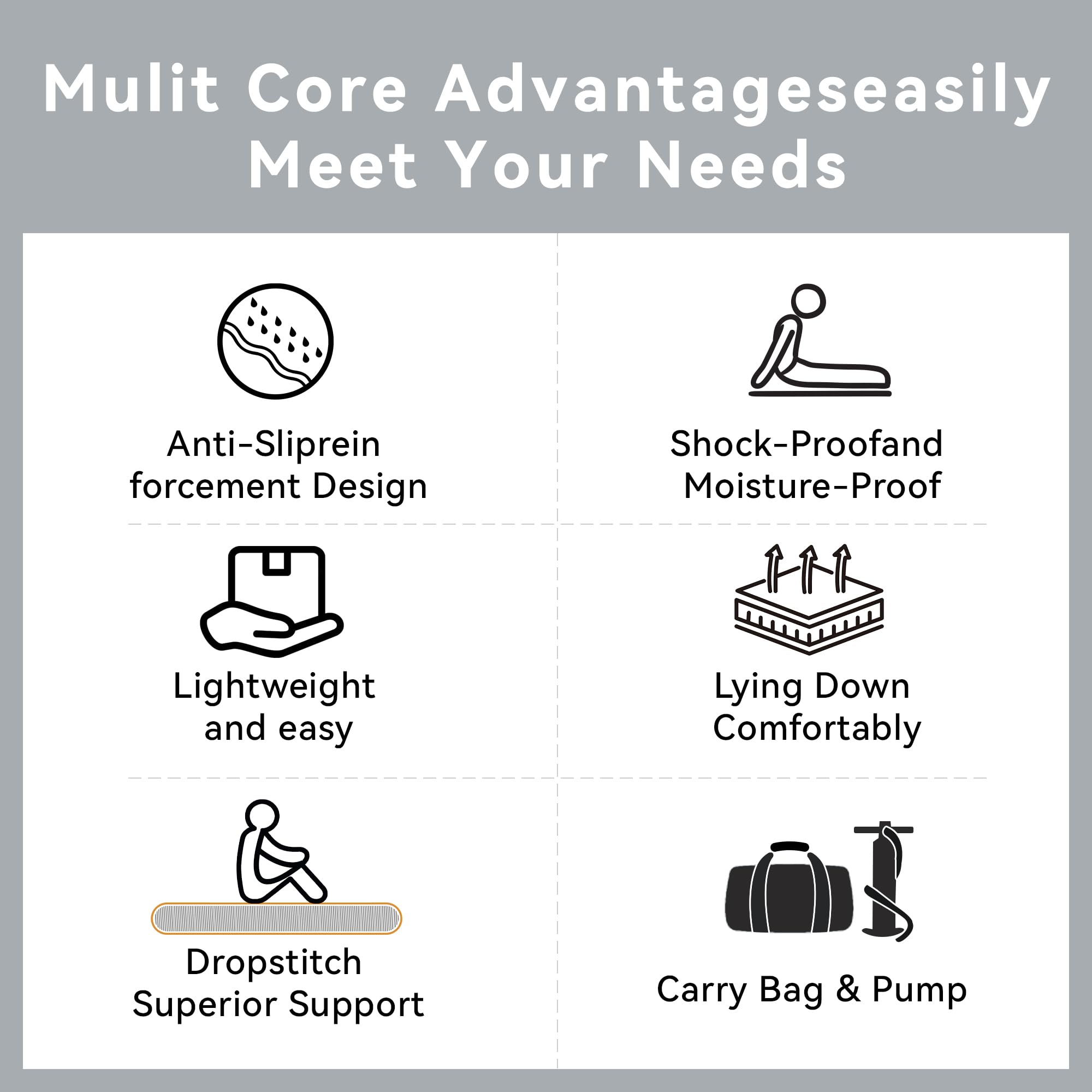 HIKULA Customized for Tesla Model Y Air Mattress, Drop Stitch Portable Camping Mattress, Comfort Car Sleeping Mat with Manul Air Pump,Storage Bag, Tesla Model Y Accessories