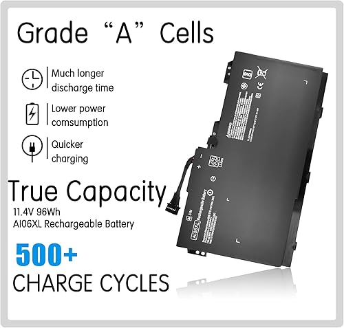 Miniatura 3 de ROCKETY 96Wh AI06XL - Batería recargable para portátil HP ZBook 17 G3 Series A106XL HSTNN-LB6X 808451-001 808397-421 808451-001 808451-002