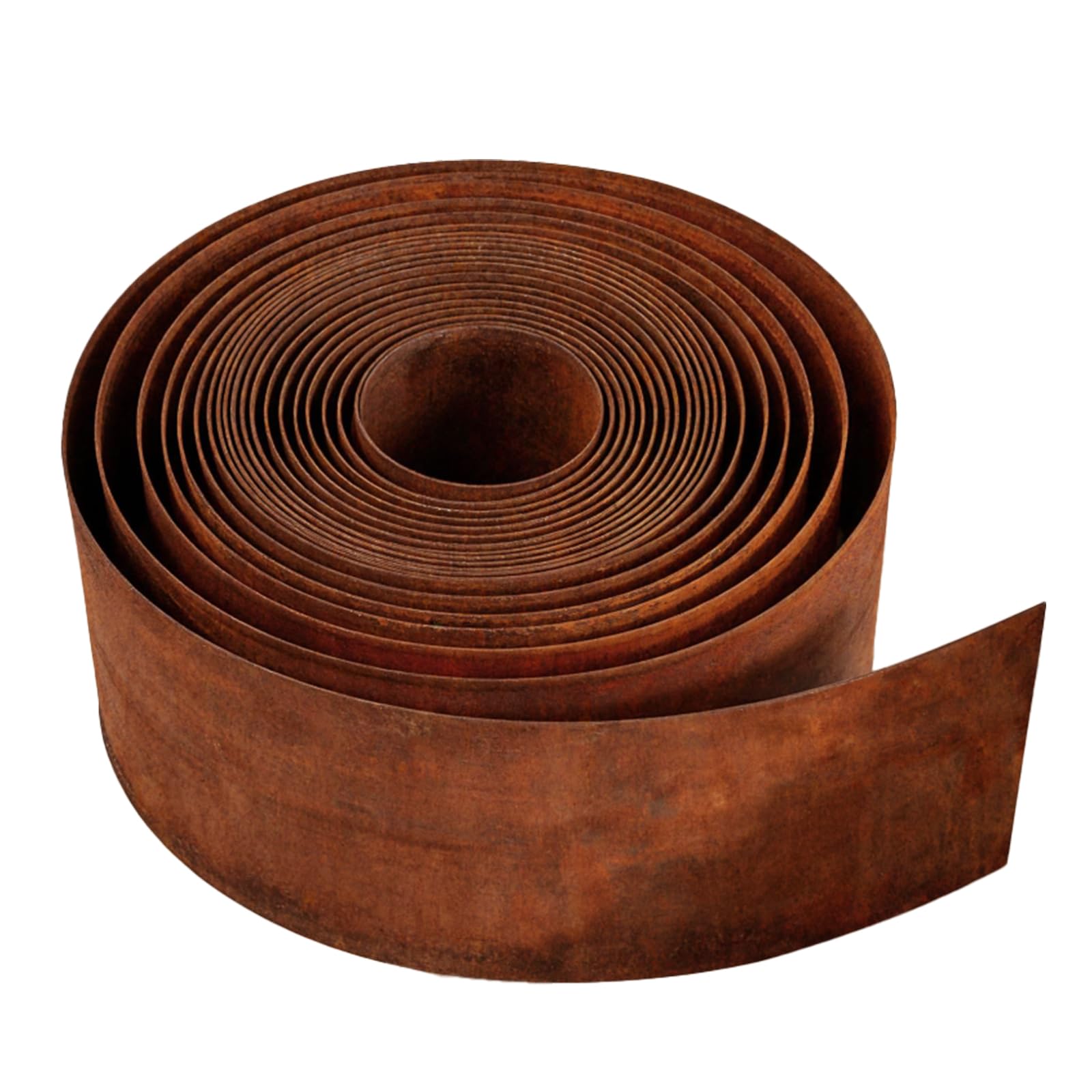 Bordura Acero Corten 5m X 15.5cm - Borde Jardin Flexible Y Resistente a La Intemperie - Separador De Césped Y Parterres con Aspecto Oxidado Natural, Fácil Instalación | Cercado flexible de metal con aspecto oxidado, resistente a la intemperie y borde de c