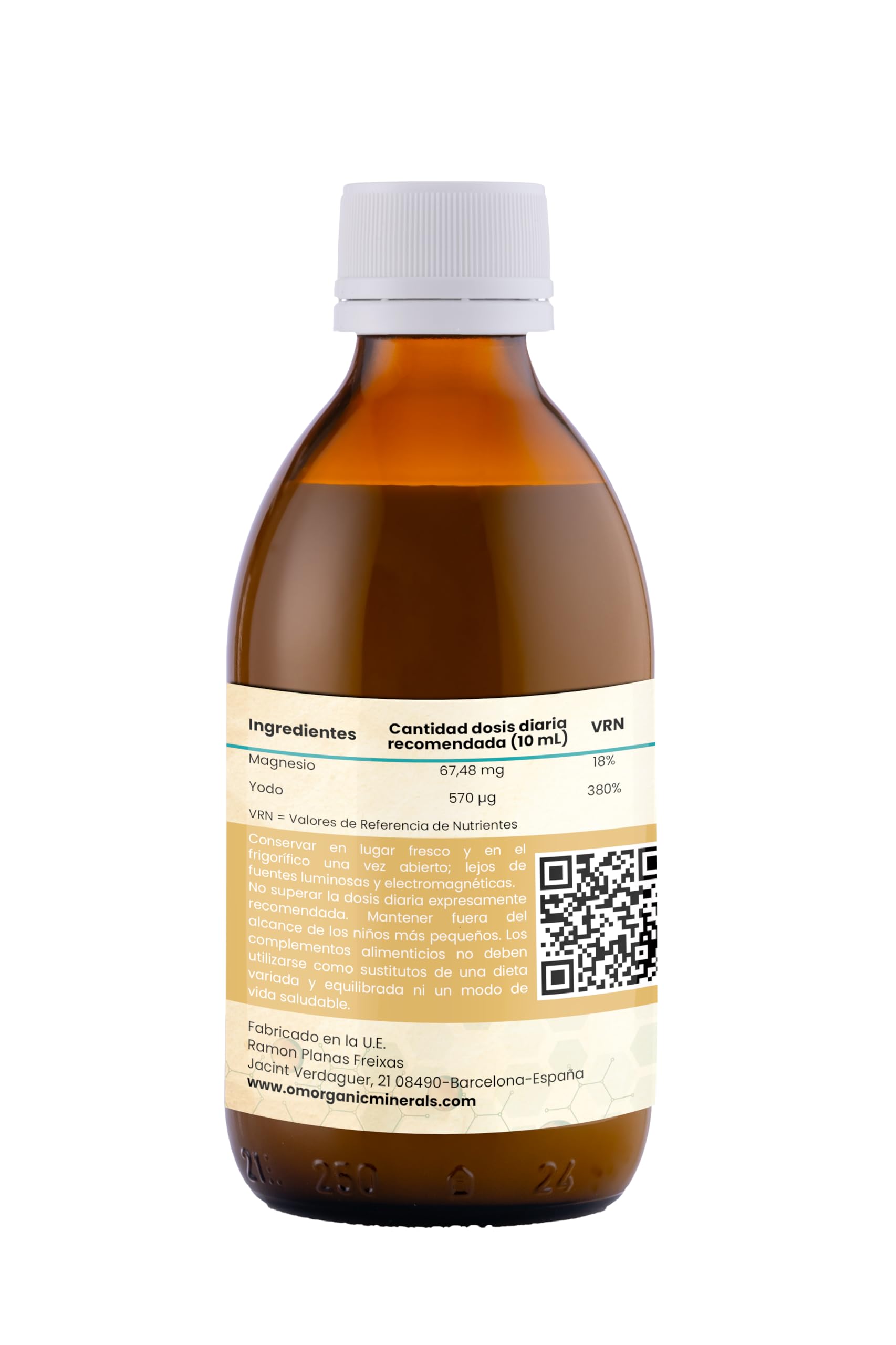 Yodo + Ormus OM Organic Minerals | Suplemento de Minerales Esenciales para Energía y Sistema Inmune | 100% Natural y Bioactivos | Cantidad 250mL