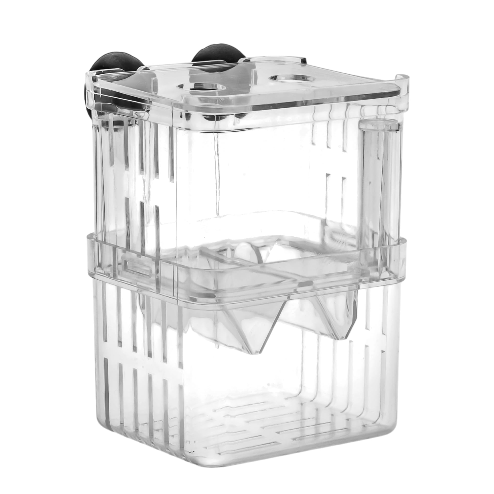 CAPASTEC Fish Breeder Box, Easy-to-Use Breeder Tank Divider, Breeder Box for Fish Tank Versatile Breeder System, S, Clear, 1 Set