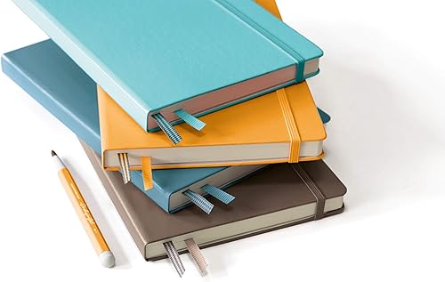 Vista 98 de LEUCHTTURM1917 - Cuaderno de tapa dura tamaño mediano A5-251 páginas numeradas para escribir y escribir en diario (Sol de raya, punteado)