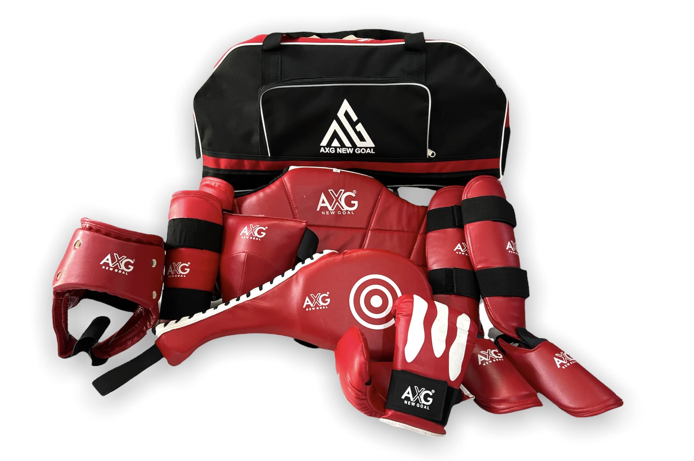AXG NEW GOAL Ultimate Taekwondo Kit with Duffel Cum Backpack Boxing Kit (Small)-image-10