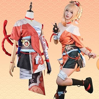 Amazon.co.jp: [Sieberg] 原神 宵宮 コスプレ衣装 豪華版 アクセサリー