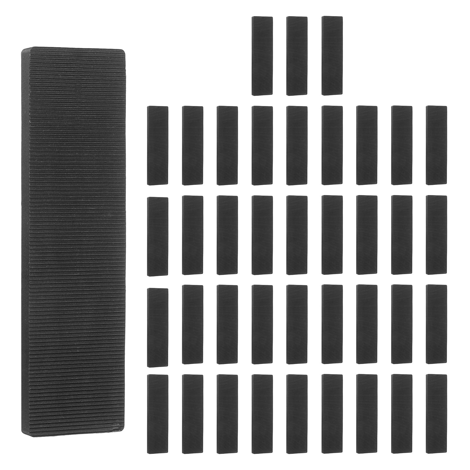 Cales plates en plastique pour carrelage et nivellement structurel de la maison | Lot de 60