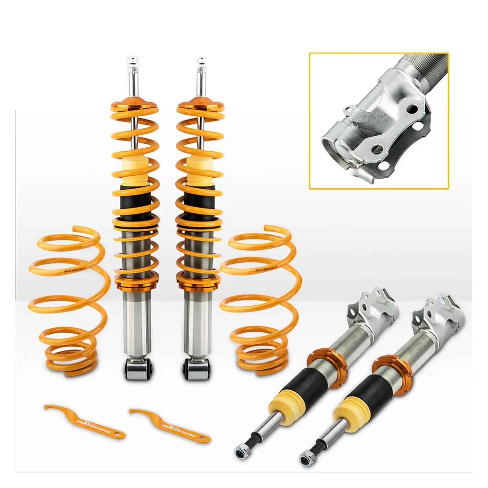 Amortisseur Susp Pour VW Pour Polo 6N MK3 Suspension Avant Arrière Gauche Droite Kit De À Ressorts Réglables