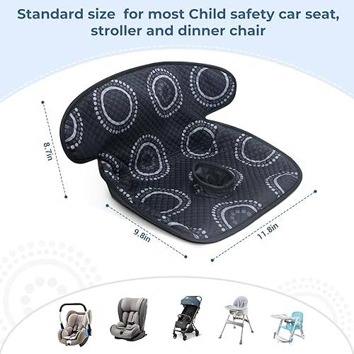 Miniatura 6 de COOLBEBE Protector de asiento de automóvil infantil para entrenamiento de orinal, paquete de 2 forros de asiento de automóvil impermeable seco para