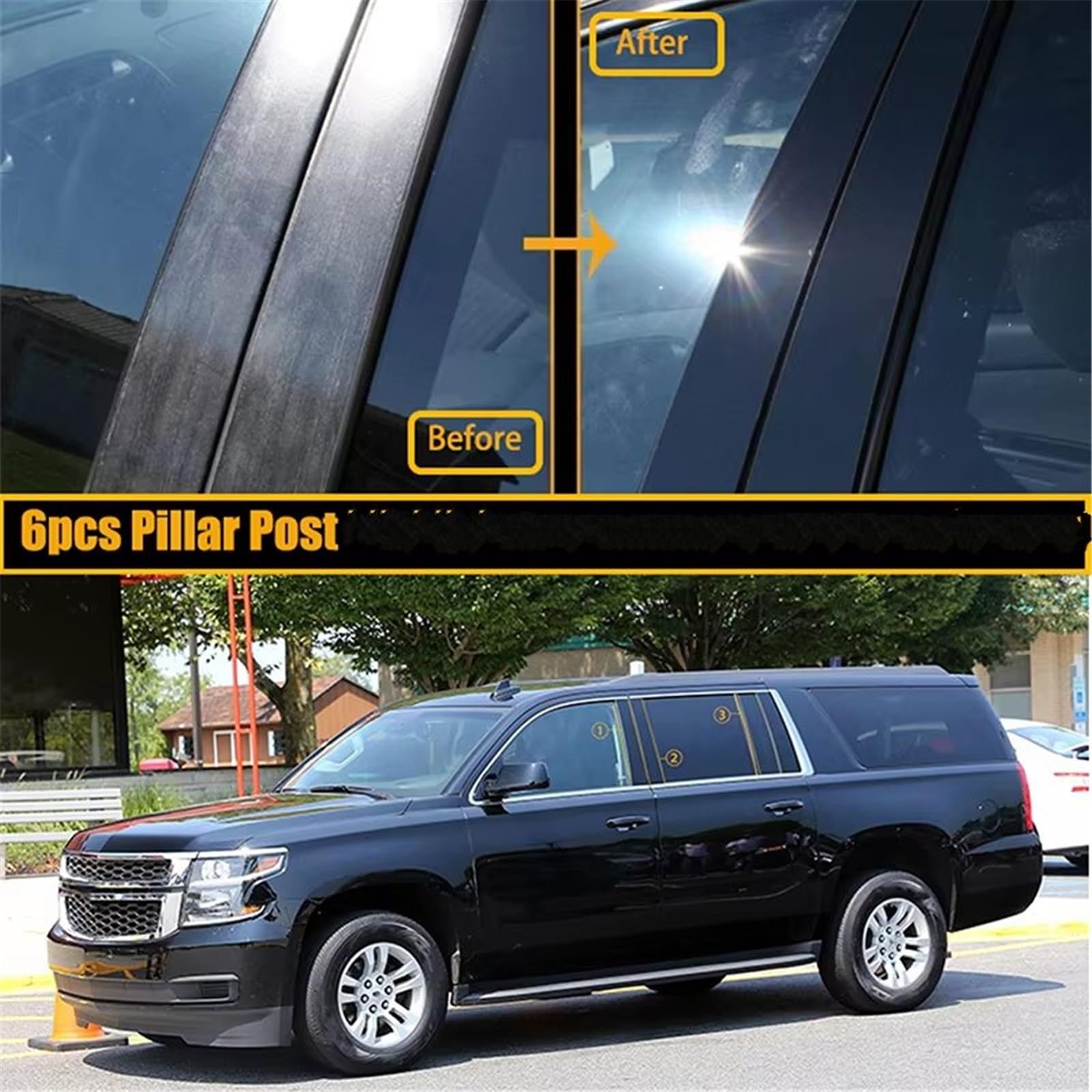 Garniture Pilier B Auto Compatible Avec Chevrolet Pour Suburban