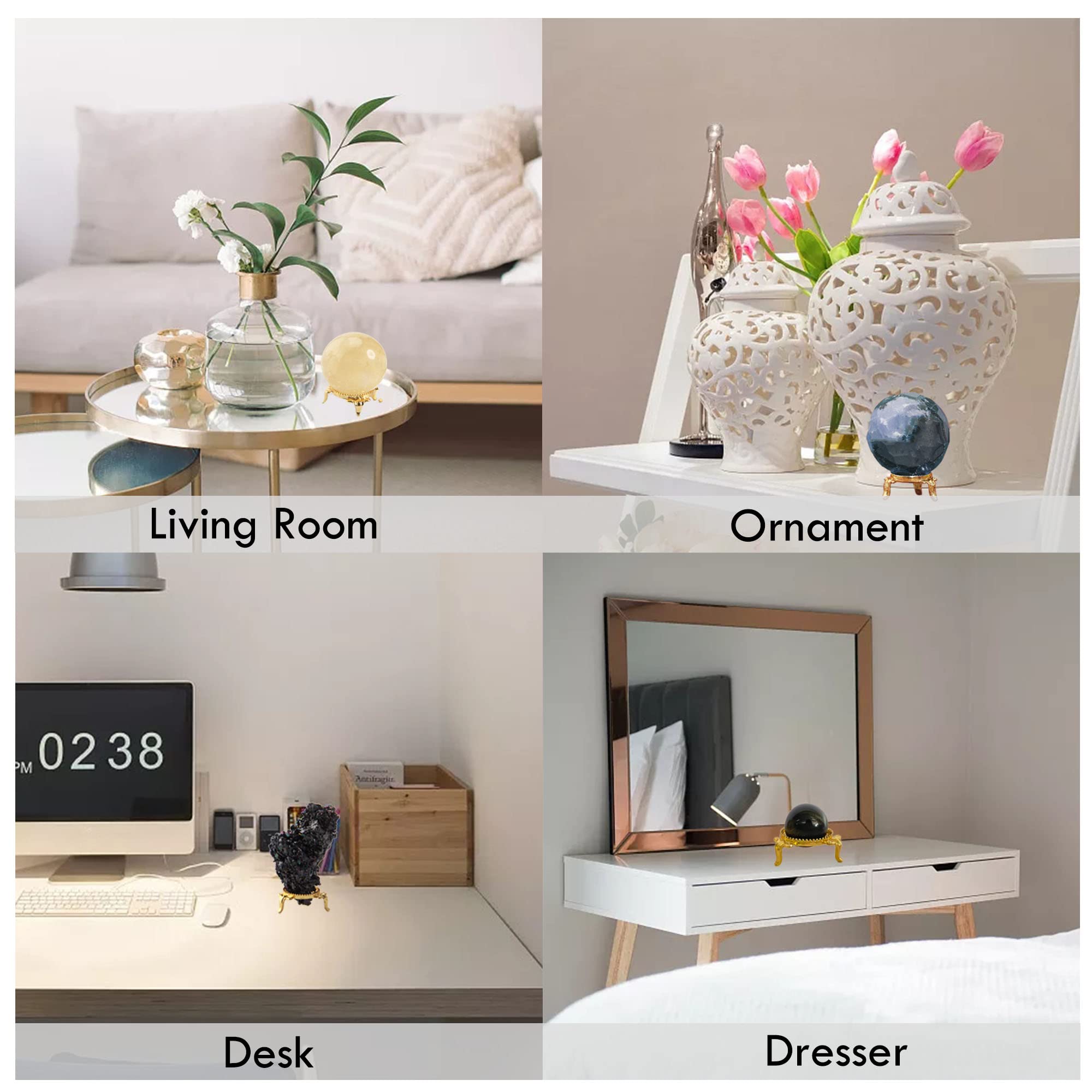 10 Espositori Per Ornamenti In Ferro - Ganci Per Sfere Vetro E Terrari - Foto 8