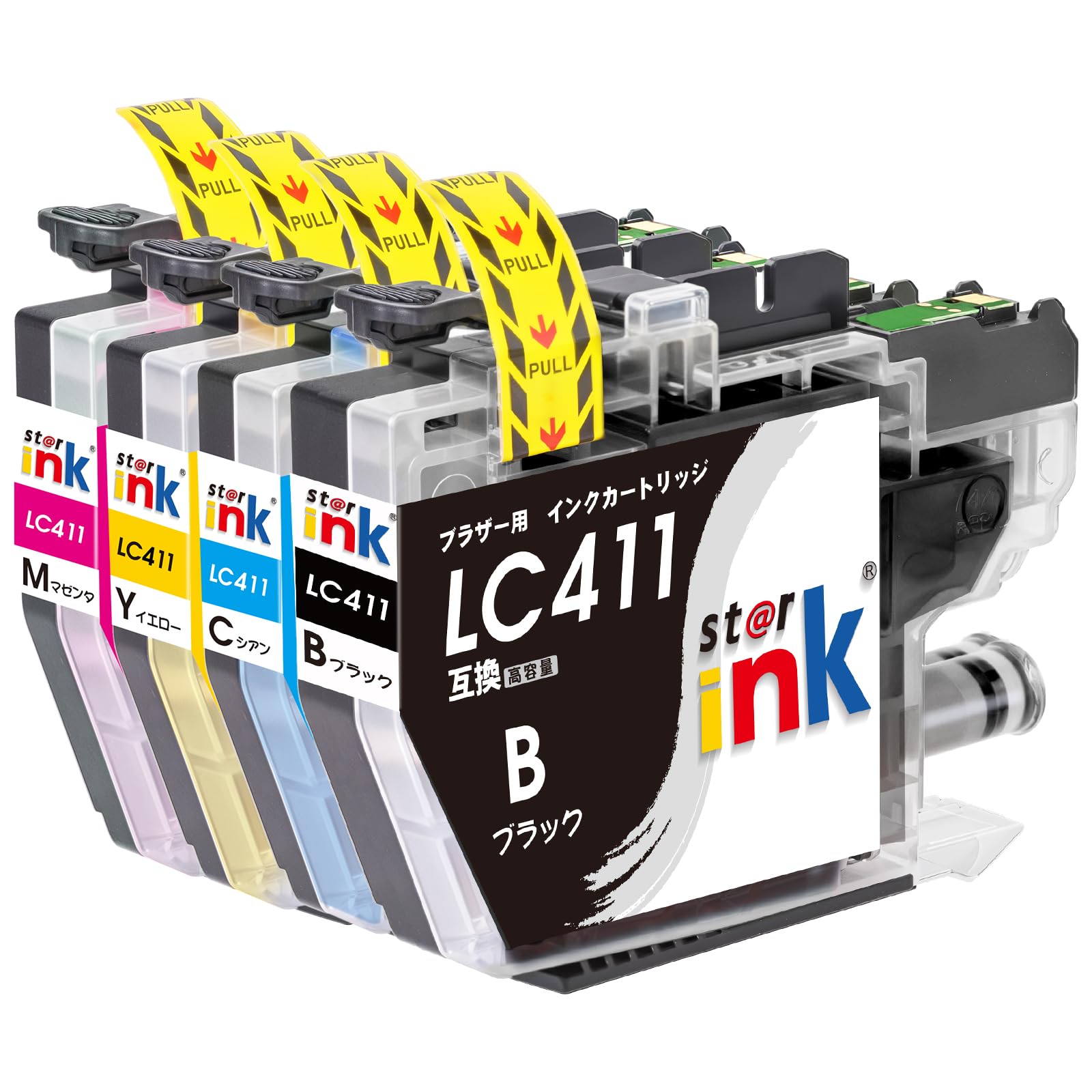 Amazon.co.jp: ロット番号区別不要 Brother 対応 LC411 ブラザー 互換