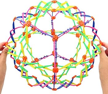 Amazon.co.jp: 1/4個 拡張可能な呼吸ボール カラフルな球体マジッ