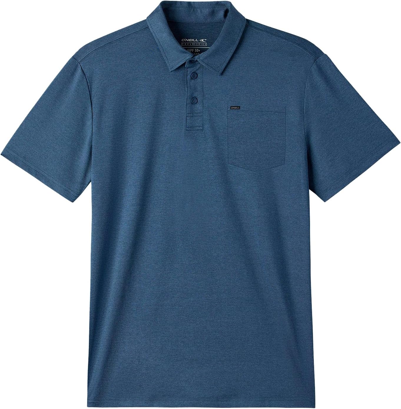 O'NEILL Boys TRVLR UPF Polo Shirt – Quick-Dry Performance Polo with Chest Pocket in Heather Grey